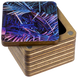 Thread Catcher Square &ndash; &ldquo;Neon Leaves&rdquo; FLZB(N)-072 FLZB(N)-072 photo 2