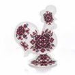 Faux Leather Cross-Stitch Kit &ndash; &ldquo;Rooster with Ornament Pattern&rdquo; FLHL-127 FLHL-127 photo 8