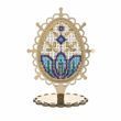 Bead Embroidery Kit on Wood &ndash; &ldquo;Easter Egg &ndash; Sapphire Glow&rdquo; FLK-616 FLK-616 photo 6