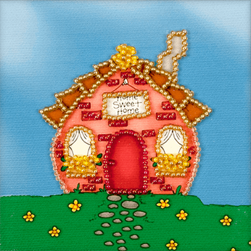 Bead embroidery magnet FLA-012