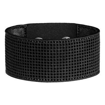 Faux Leather Embroidery Blank – “Bracelet" (3 × 22 cm) FLBE(BB)-048 Black
