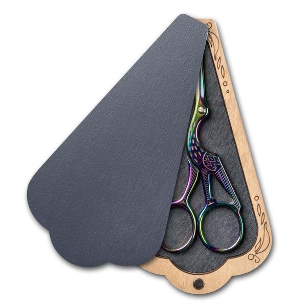 Scissors Case (inside size 6.5 &times; 12 cm, &ldquo;Dark Gray&rdquo;) FLZB(N)-209