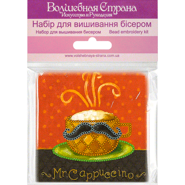 Bead embroidery magnet FLA-062