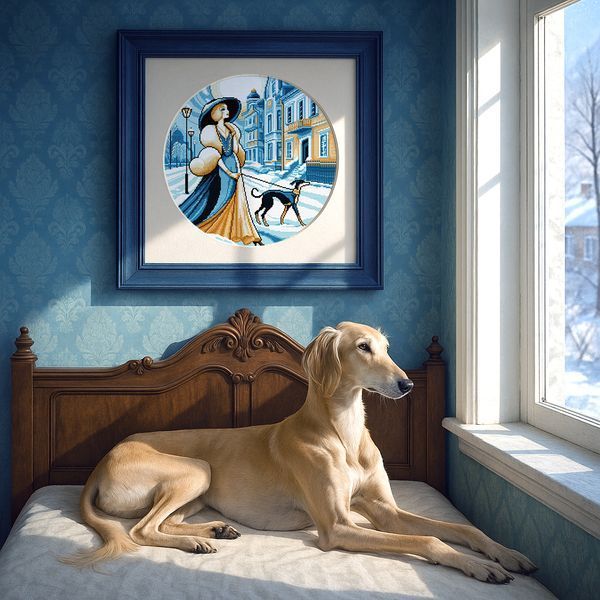 Cross-Stitch Pattern &ndash; "Winter Promenade" WLP-072