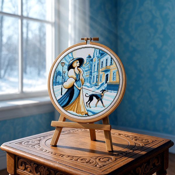 Cross-Stitch Pattern &ndash; "Winter Promenade" WLP-072