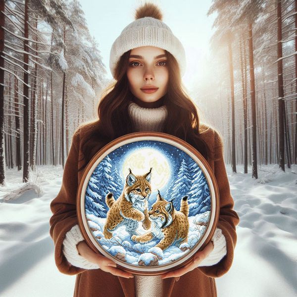 Cross-Stitch Pattern &ndash; "Winter Games" WLP-004