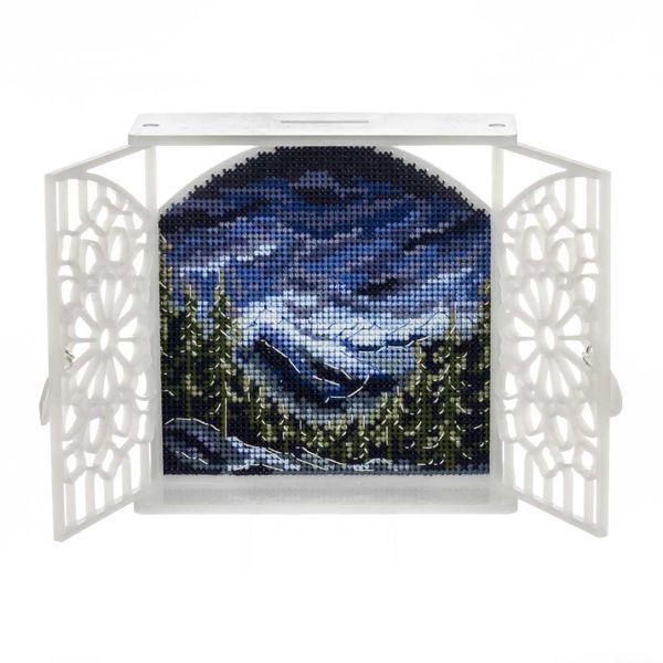 Plastic Cross-Stitch Kit &ndash; &ldquo;Night in the Mountains&rdquo; FLX-131