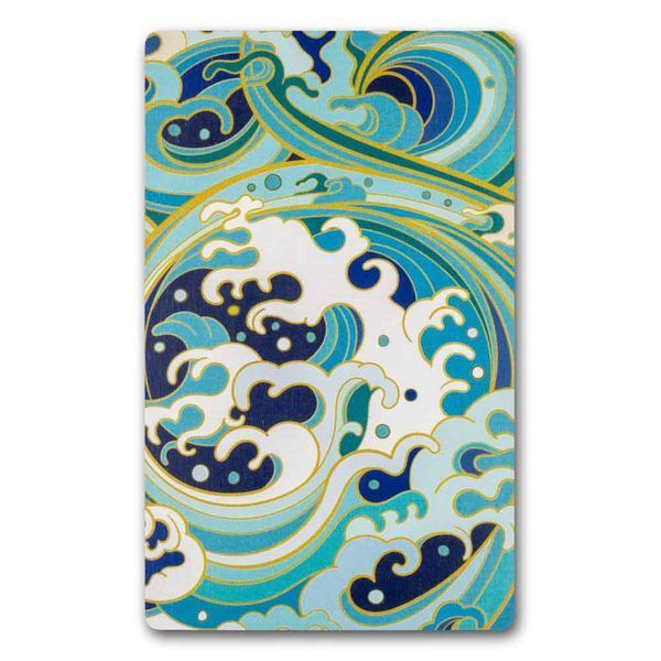 Bead Organizer With Wooden Lid &ndash; &ldquo;Ocean Wave, Rectangular&rdquo; FLZB-218