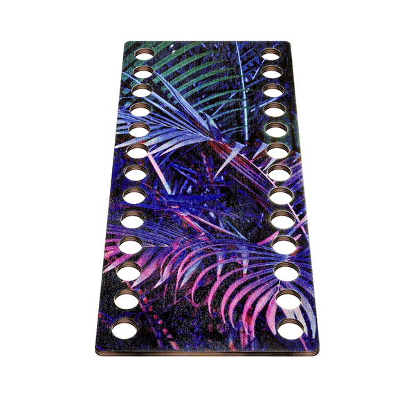 Floss Organizer &ndash; &ldquo;Neon Leaves, Narrow Rectangular&rdquo; FLZ(P)-046