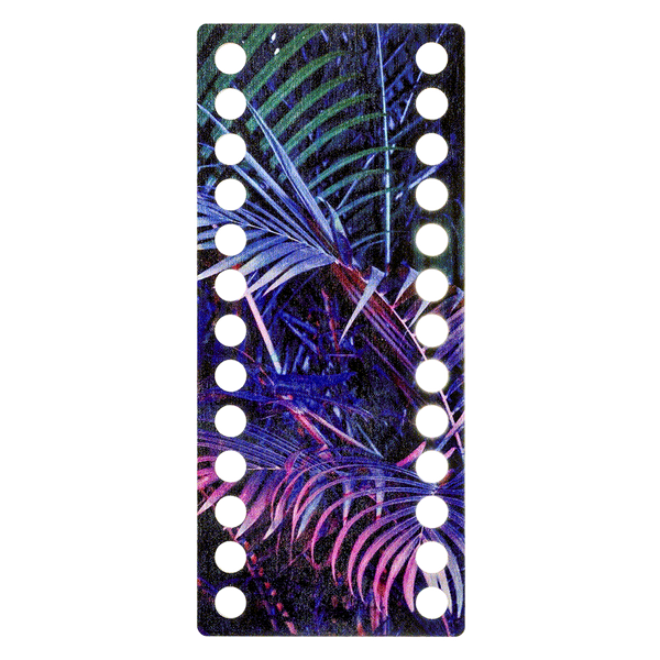 Floss Organizer &ndash; &ldquo;Neon Leaves, Narrow Rectangular&rdquo; FLZ(P)-046