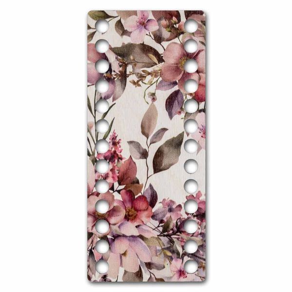 Floss Organizer &ndash; &ldquo;Flowers, Narrow Rectangular&rdquo; FLZ(P)-080