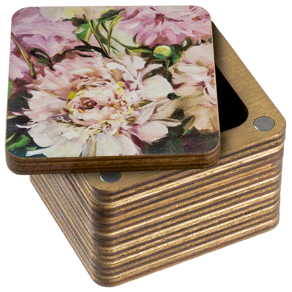 Thread Catcher Square &ndash; &ldquo;Peonies&rdquo; FLZB(N)-073