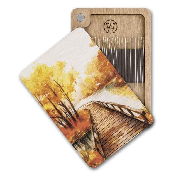 Magnetic Needle Case Rectangular &ndash; &ldquo;Autumn Bridge&rdquo; FLZB(N)-122