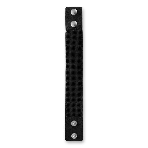 Faux Leather Embroidery Blank &ndash; &ldquo;Bracelet" (3 &times; 22 cm) FLBE(BB)-048 Black