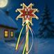 Wooden Bead Embroidery Kit &ndash; &ldquo;Christmas Star &ndash; Crimson Glow&rdquo; FLK-602 FLK-602 photo 1