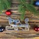 Wooden Bead Embroidery Kit &ndash; &ldquo;Christmas Ornament &ndash; Sleigh With Cottages&rdquo; FLK-313 FLK-313 photo 3