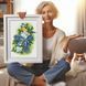Cross-Stitch Pattern &ndash; "Blue Tits in Spring" WLP-041 WLP-041 photo 6