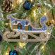 Wooden Bead Embroidery Kit &ndash; &ldquo;Christmas Ornament &ndash; Sleigh With Cottages&rdquo; FLK-313 FLK-313 photo 1