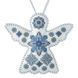 Faux Leather Cross-Stitch Kit &ndash; &ldquo;Angel Christmas Ornament&rdquo; (Double-Sided) FLHL-065 White FLHL-065 photo 5