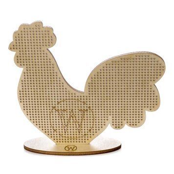 Wooden Embroidery Blank – “Rooster” FLBE(K)-027