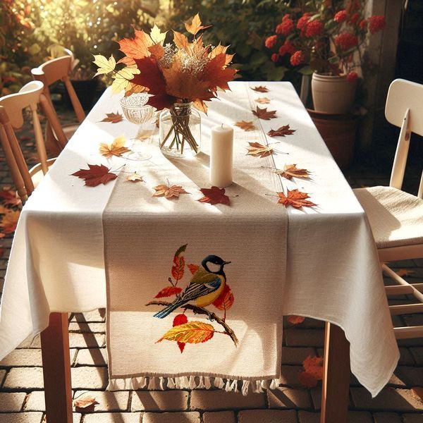 Cross-Stitch Pattern &ndash; "Great Tit on a Branch" WLP-042