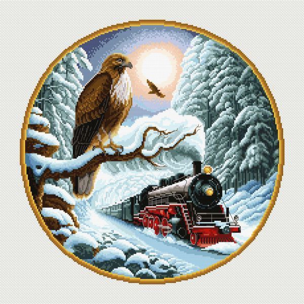 Cross-Stitch Pattern &ndash; "Winter Journey" WLP-005