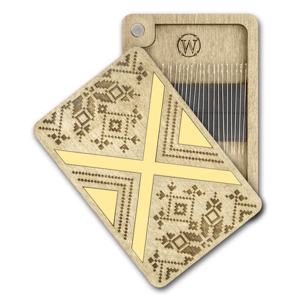 Magnetic Needle Case Rectangular &ndash; &ldquo;Ethnic Pattern&rdquo; FLZB(N)-194