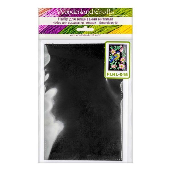 Faux Leather Cross-Stitch Kit &ndash; &ldquo;Passport Cover&rdquo; FLHL-045 Black