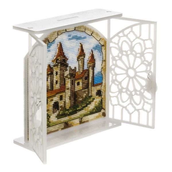 Plastic Cross-Stitch Kit &ndash; &ldquo;Castle by the Sea&rdquo; FLX-132