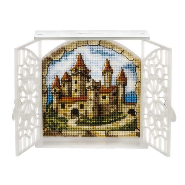 Plastic Cross-Stitch Kit &ndash; &ldquo;Castle by the Sea&rdquo; FLX-132
