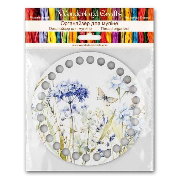 Floss Organizer &ndash; &ldquo;Butterfly Garden, Round&rdquo; FLZ(P)-081