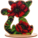 Wooden Bead Embroidery Kit &ndash; &ldquo;Cat&rdquo; FLK-113 FLK-113 photo 1