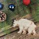 Wooden Bead Embroidery Kit &ndash; &ldquo;Christmas Ornament &ndash; White Bear&rdquo; FLK-213 FLK-213 photo 3