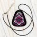 Faux Leather Bead Embroidery Kit &ndash; &ldquo;Pendant&rdquo; FLBB-081 Black FLBB-081 photo 1