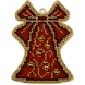 Wooden Bead Embroidery Kit &ndash; &ldquo;Christmas Ornament &ndash; Golden Motifs &ndash; Bell&rdquo; FLK-445 FLK-445 photo 3