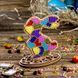 Bead Embroidery Kit on Wood &ndash; &ldquo;Stained Glass Bunny&rdquo; FLK-547 FLK-547 photo 1