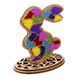 Bead Embroidery Kit on Wood &ndash; &ldquo;Stained Glass Bunny&rdquo; FLK-547 FLK-547 photo 4