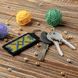 Faux Leather Cross-Stitch Kit &ndash; &ldquo;Keychain&rdquo; FLHL-062 Black FLHL-062 photo 1
