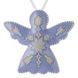 Faux Leather Cross-Stitch Kit &ndash; &ldquo;Angel Christmas Ornament&rdquo; (Double-Sided) FLHL-066 Light Blue FLHL-066 photo 5