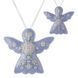 Faux Leather Cross-Stitch Kit &ndash; &ldquo;Angel Christmas Ornament&rdquo; (Double-Sided) FLHL-066 Light Blue FLHL-066 photo 2