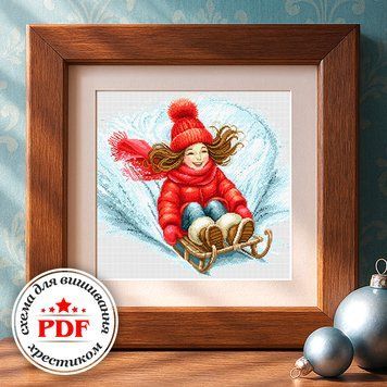 Cross-Stitch Pattern &ndash; "Into the Wind" WLP-074