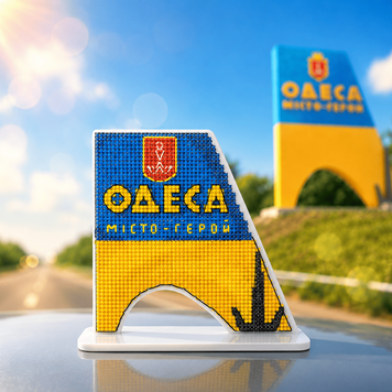 Plastic Cross-Stitch Kit &ndash; &ldquo;Odesa City Sign&rdquo; FLX-169