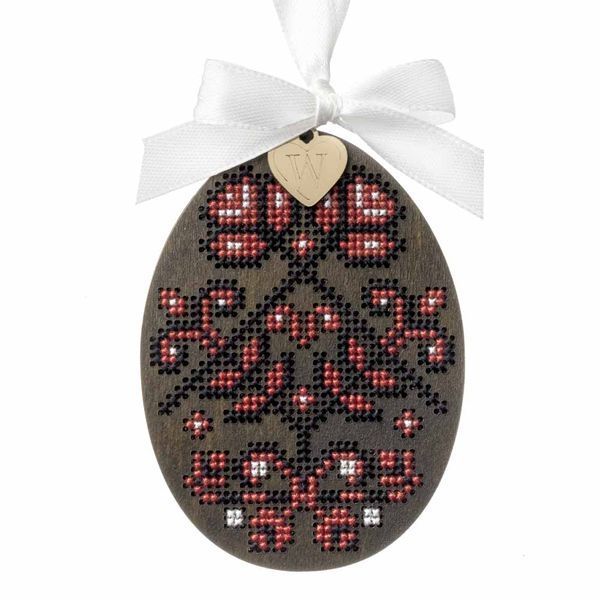 Wooden Cross-Stitch Kit &ndash; &ldquo;Easter Egg&rdquo; FLW-086