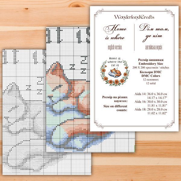 Cross-Stitch Pattern &ndash; "Home is Where" WLP-048