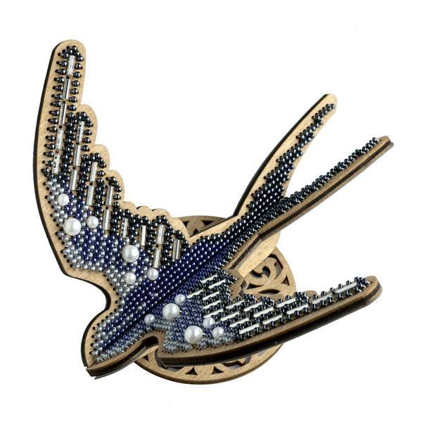 Wooden Bead Embroidery Kit &ndash; &ldquo;Swallow&rdquo; FLK-583