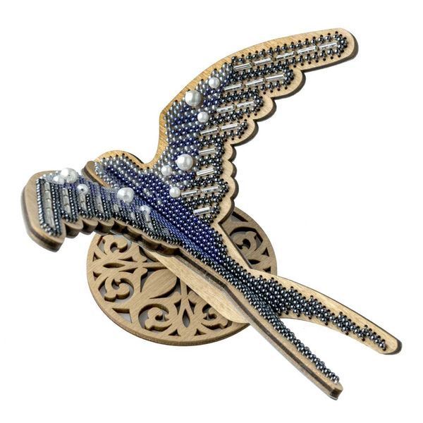 Wooden Bead Embroidery Kit &ndash; &ldquo;Swallow&rdquo; FLK-583