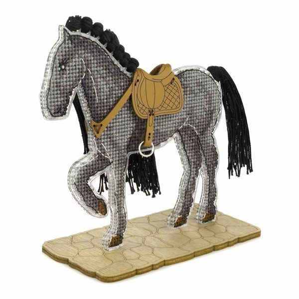 Plastic Cross-Stitch Kit &ndash; &ldquo;Wild Legend&rdquo; (Double-Sided) FLX-133