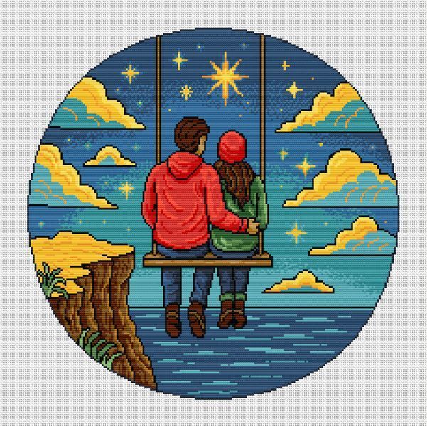 Cross-Stitch Pattern &ndash; "Above the World" WLP-085
