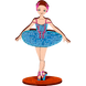 Wooden Bead Embroidery Kit &ndash; &ldquo;Ballerina in Blue&rdquo; FLK-020 FLK-020 photo 1