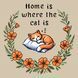 Cross-Stitch Pattern &ndash; "Home is Where" WLP-048 WLP-048 photo 3